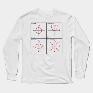 Conic Sections (Black) Long Sleeve T-Shirt